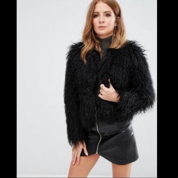 topshop mongolian jacket